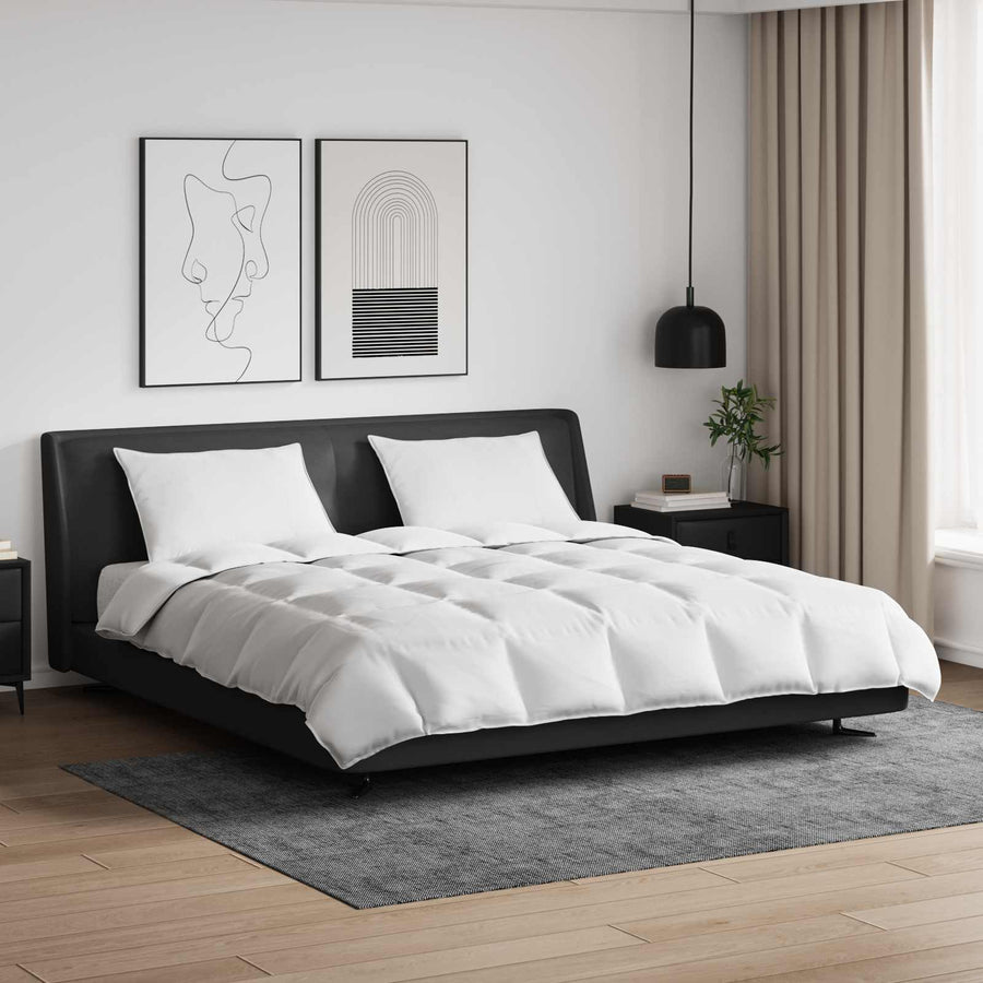 Dekbed Set Met Kussen 3 Pcs Wit Donsveertjes 240 x 220 cm 50 x 70 cm
