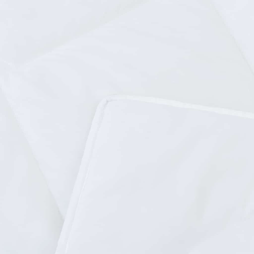 Dekbed met Kussens Geruit 3 pcs Wit 240 x 200 cm Microfibre