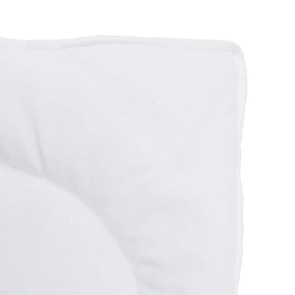 Dekbed met Kussens Geruit 3 pcs Wit 240 x 220 cm Microfibre
