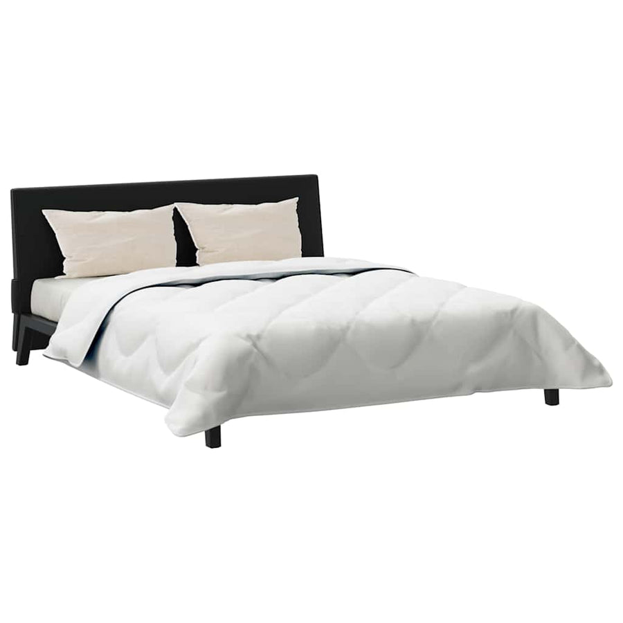 Dekbed met Kussens Geruit 3 pcs Wit 260 x 220 cm Microfibre