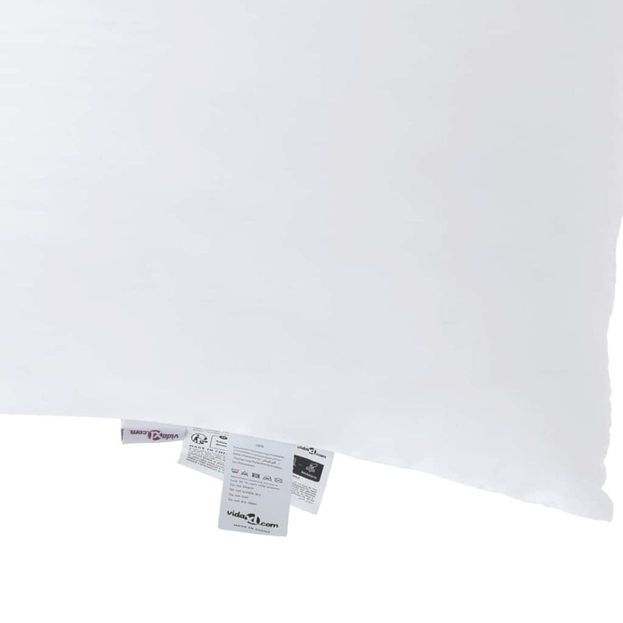 Dekbed met Kussens Geruit 3 pcs Wit 240 x 260 cm Microfibre