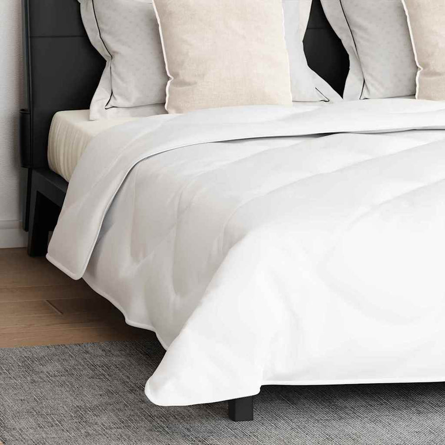 Dekbed met Kussens Argyle 3 pcs Wit 200 x 220 cm Microfibre