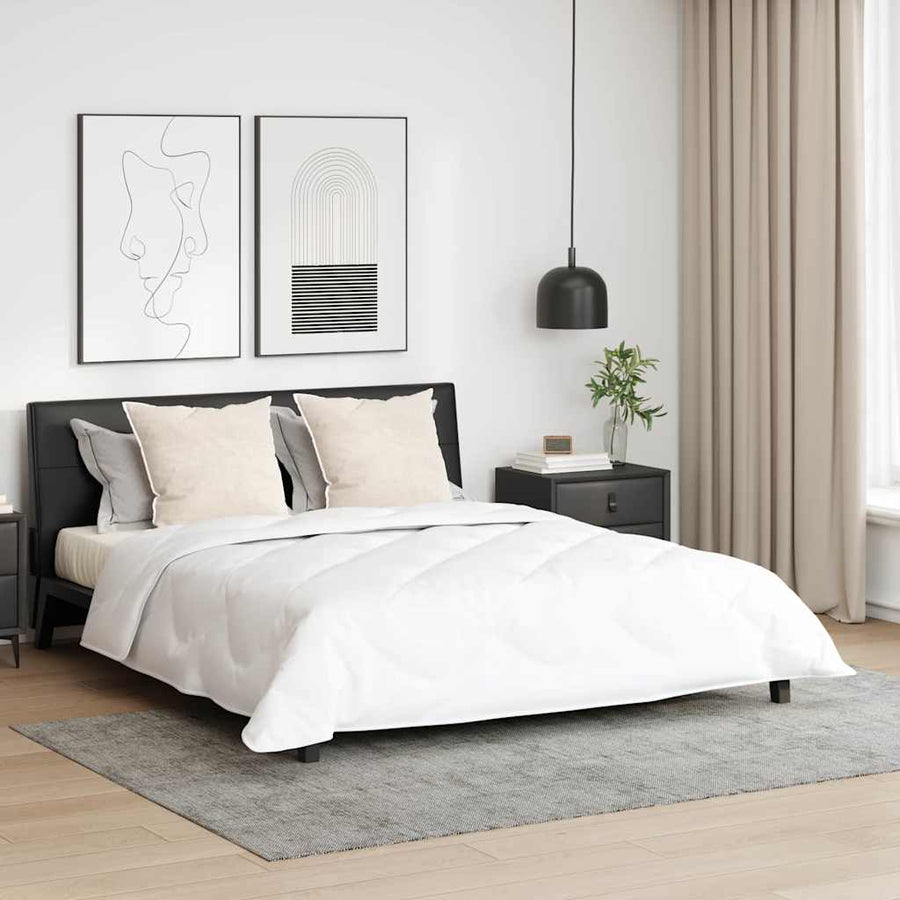 Dekbed met Kussens Argyle 3 pcs Wit 240 x 220 cm Microfibre