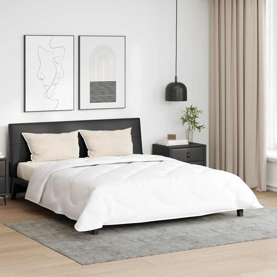 Dekbed met Kussens Argyle 3 pcs Wit 260 x 220 cm Microfibre