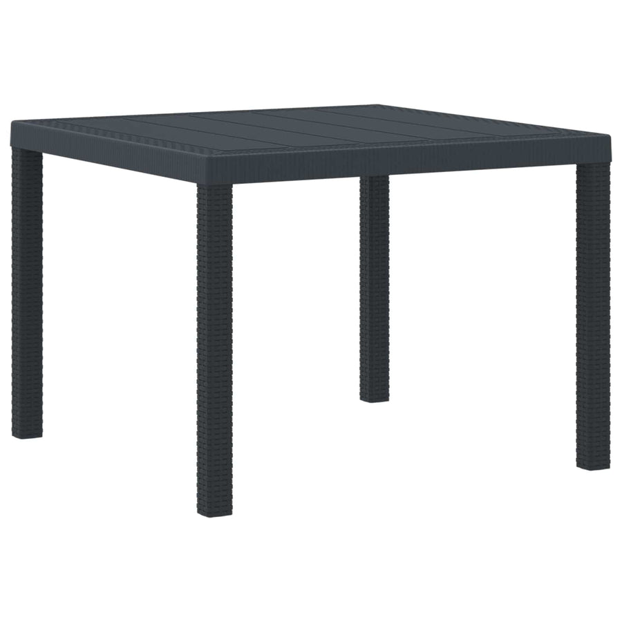 Tuinstafel Antraciet 100 x 100 x 73 cm poly rattan