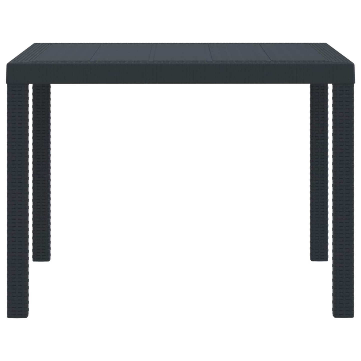 Tuinstafel Antraciet 100 x 100 x 73 cm poly rattan