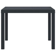 Tuinstafel Antraciet 100 x 100 x 73 cm poly rattan