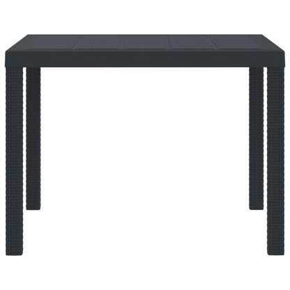 Tuinstafel Antraciet 100 x 100 x 73 cm poly rattan