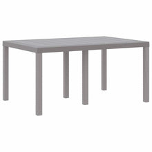 Tuinstafel Lichtgrijs 150 x 100 x 73 cm poly rattan