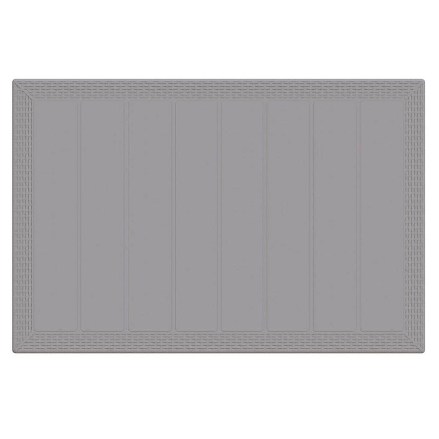 Tuinstafel Lichtgrijs 150 x 100 x 73 cm poly rattan