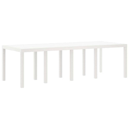 Tuinstafel Wit 250 x 100 x 73 cm poly rattan