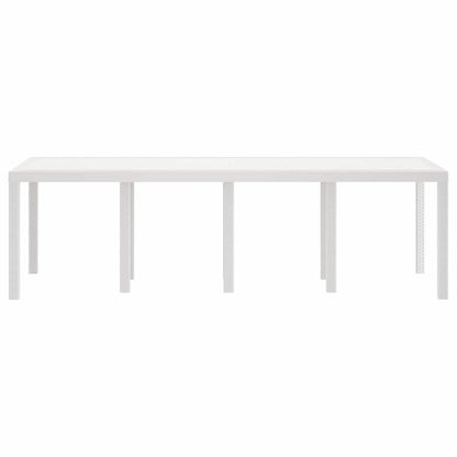 Tuinstafel Wit 250 x 100 x 73 cm poly rattan