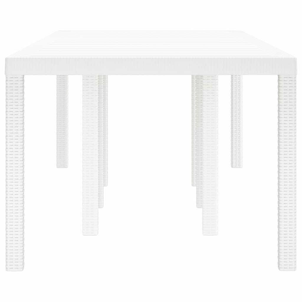Tuinstafel Wit 250 x 100 x 73 cm poly rattan
