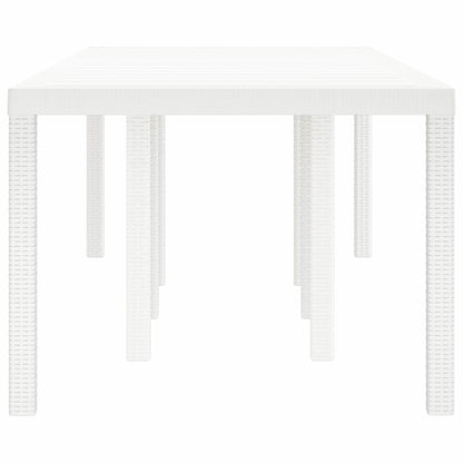 Tuinstafel Wit 250 x 100 x 73 cm poly rattan