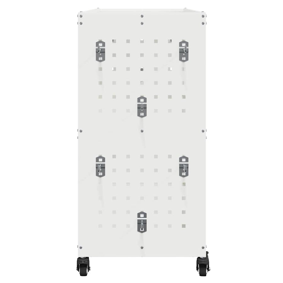 Gereedschapswagen Wit 75 x 35 x 73 cm Poedergecoat staal