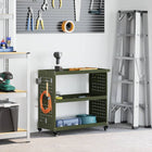 Gereedschapswagen 75x35x73 cm olijfgroen koudgewalst staal