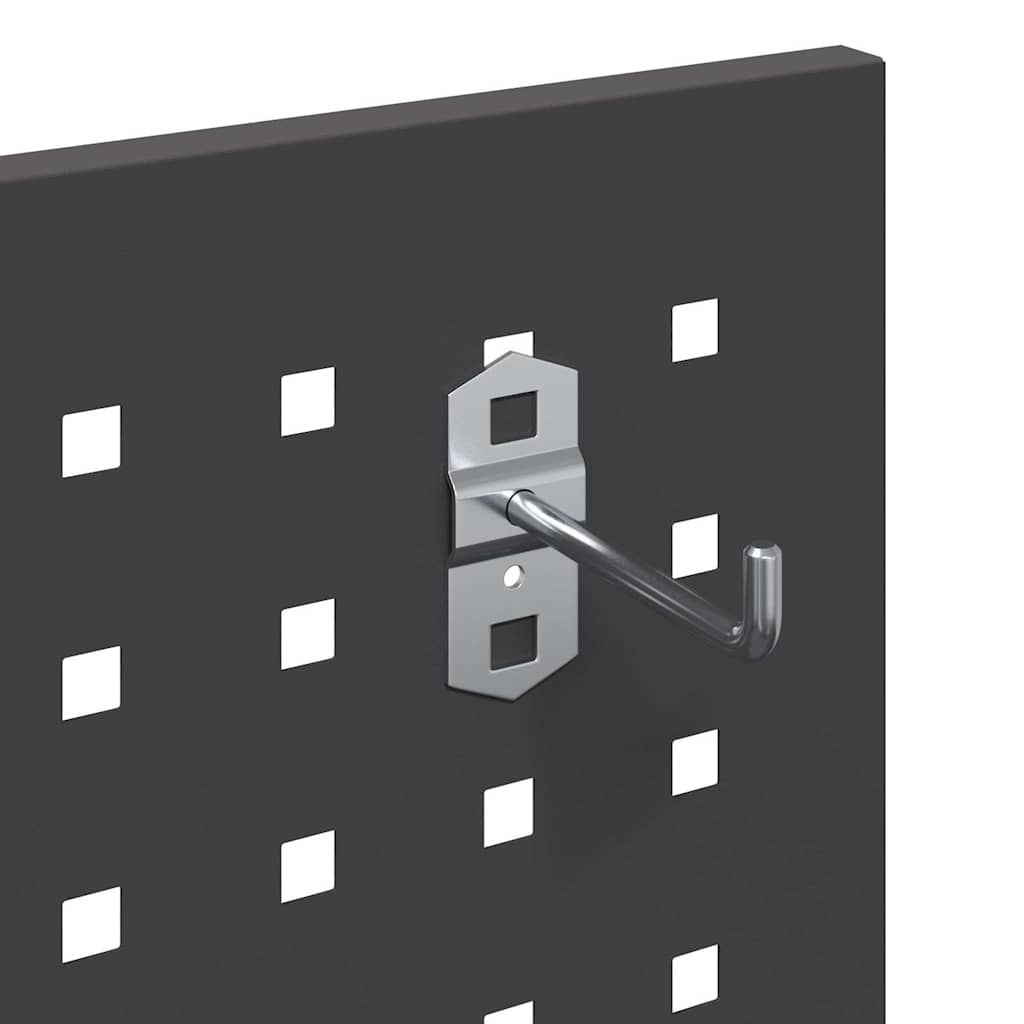 Gereedschapswagen met plank met wiel met opslag Zwart 65 x 35 x 111 cm Metaal