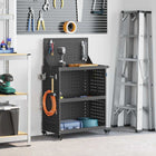 Tool Trolley Black 65 x 35 x 111 cm Cold Rolled Steel