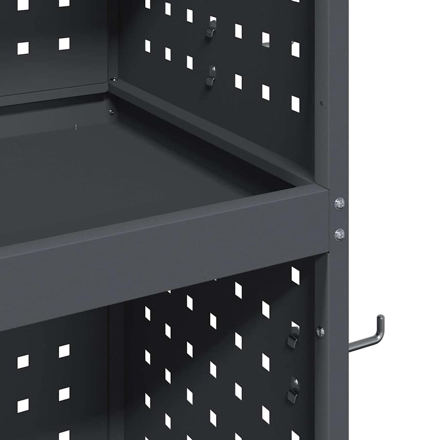 Gereedschapswagen Antraciet 65 x 35 x 111 cm Poedergecoat staal