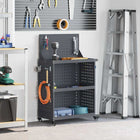 Gereedschapswagen 65x35x111 cm antraciet koudgewalst staal