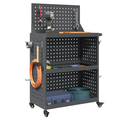 Gereedschapswagen Antraciet 65 x 35 x 111 cm Poedergecoat staal