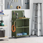 Gereedschapswagen 65x35x111 cm metaal olijfgroen