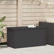 Opbergdoos tuin 100x50x50 cm staal zwart