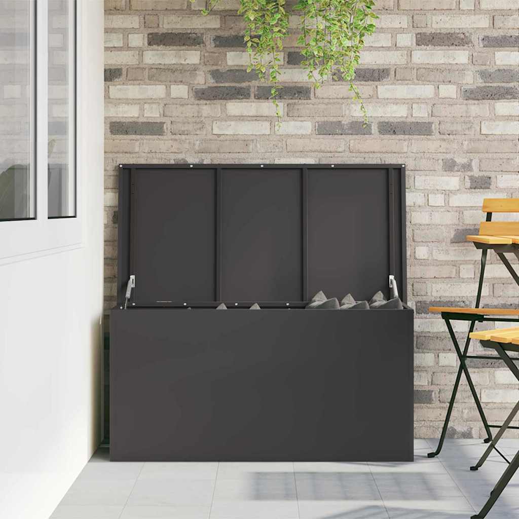 Buitenopslagdoos Zwart 100 x 50.5 x 50 cm Koudgewalst staal