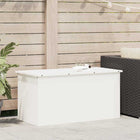 Opbergdoos tuin 100x50.5x50 cm staal wit