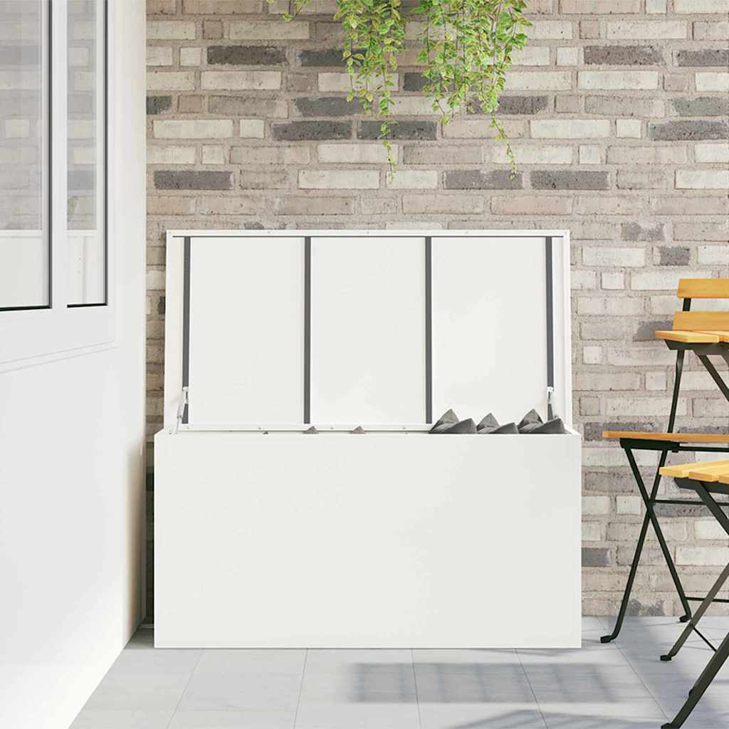 Buitenopslagdoos Wit 100 x 50.5 x 50 cm Koudgewalst staal