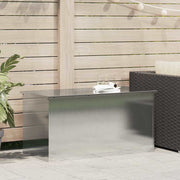 Opbergdoos tuin 100x50.5x50 cm staal zilver