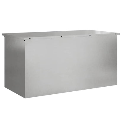 Buitenopslagdoos Zilver 100 x 50.5 x 50 cm Roestvrij staal