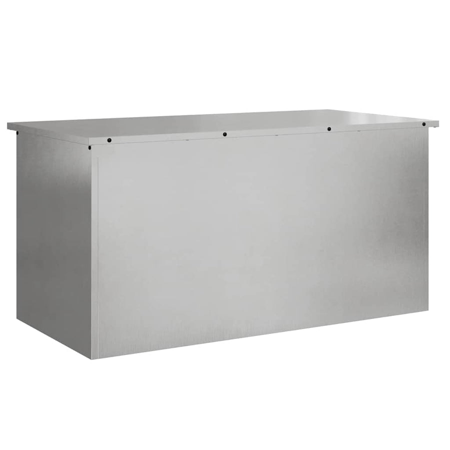 Buitenopslagdoos Zilver 100 x 50.5 x 50 cm Roestvrij staal