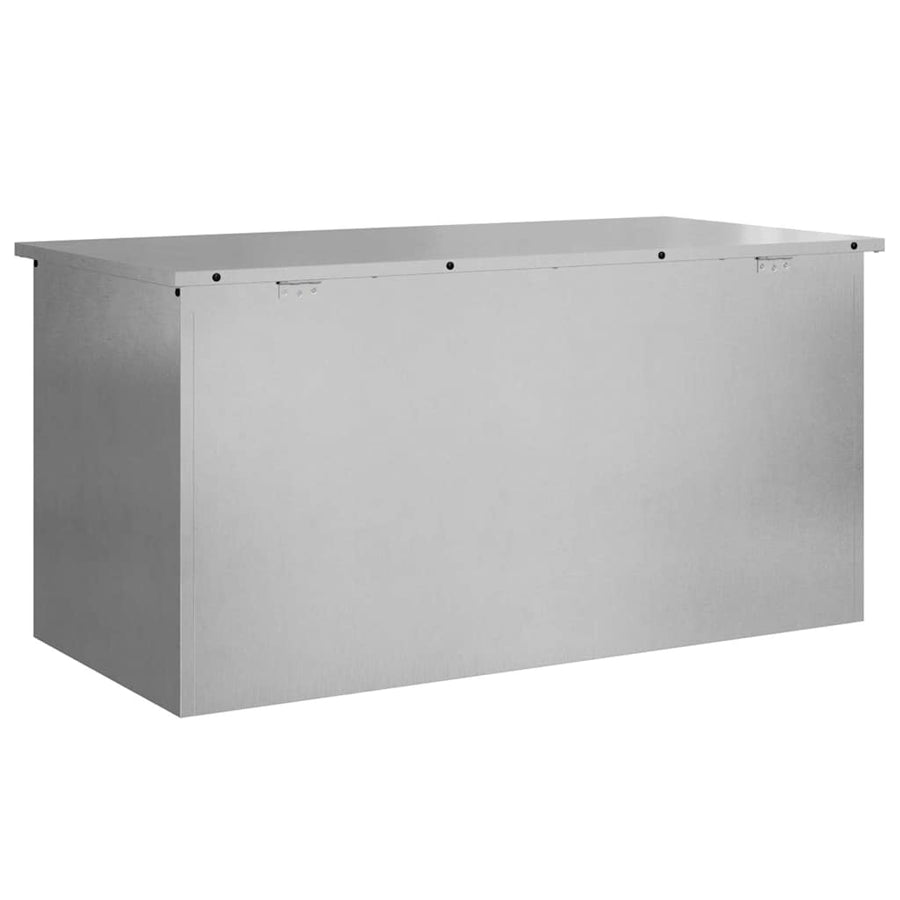 Buitenopslagdoos Zilver 100 x 50.5 x 50 cm Roestvrij staal