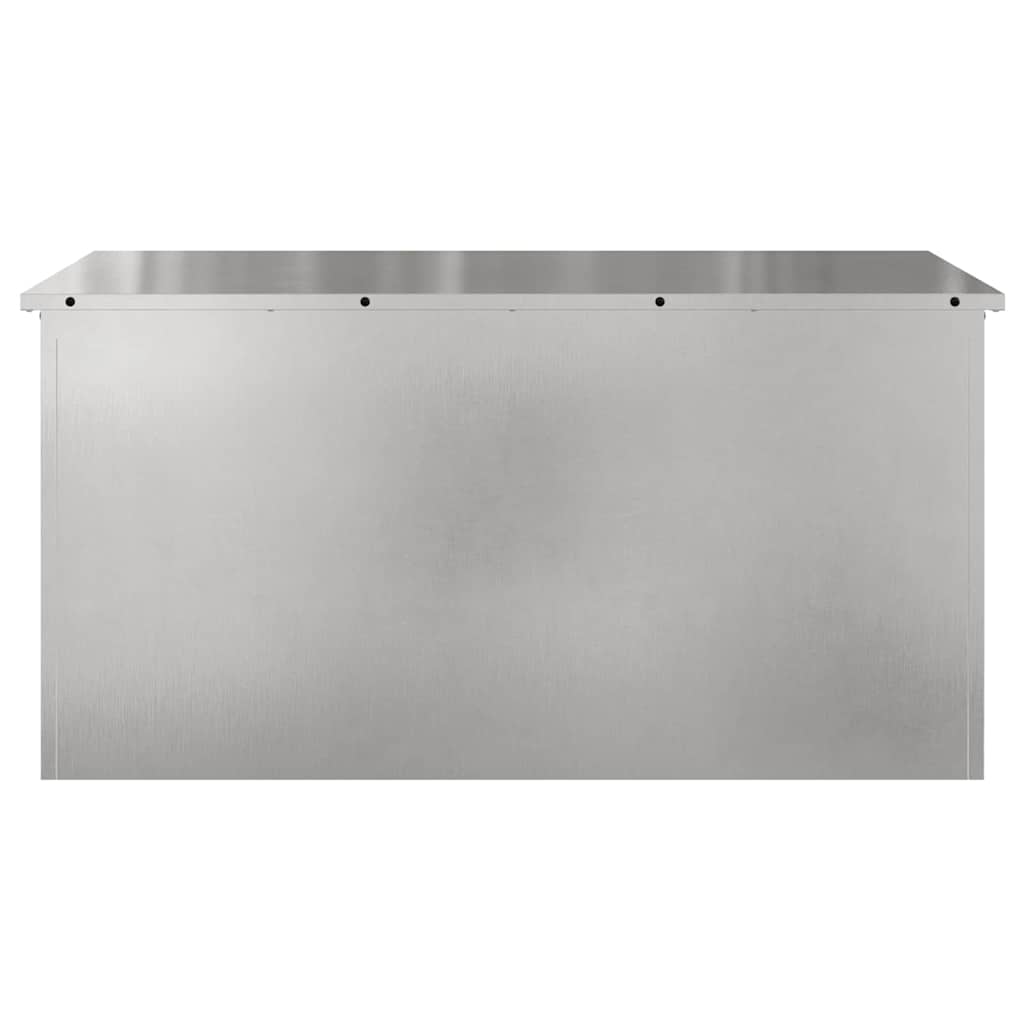 Buitenopslagdoos Zilver 100 x 50.5 x 50 cm Roestvrij staal