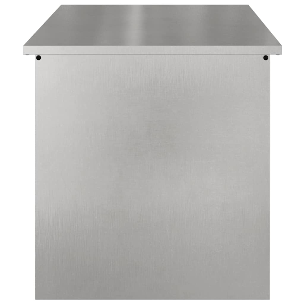 Buitenopslagdoos Zilver 100 x 50.5 x 50 cm Roestvrij staal