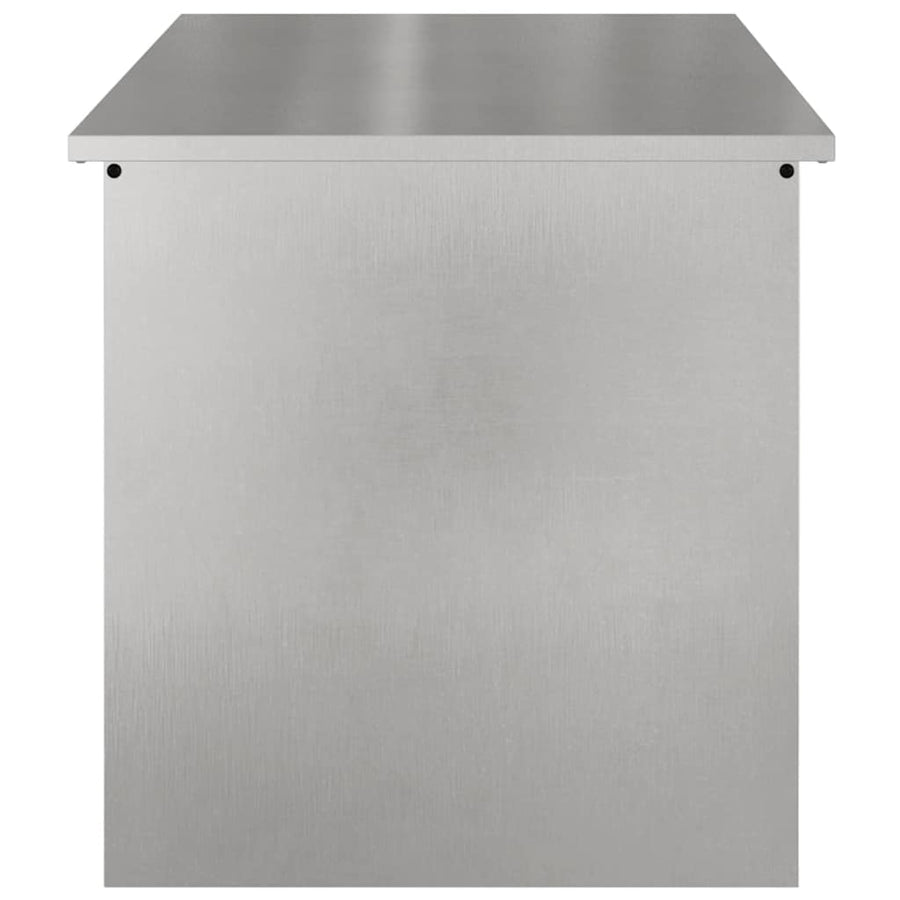 Buitenopslagdoos Zilver 100 x 50.5 x 50 cm Roestvrij staal
