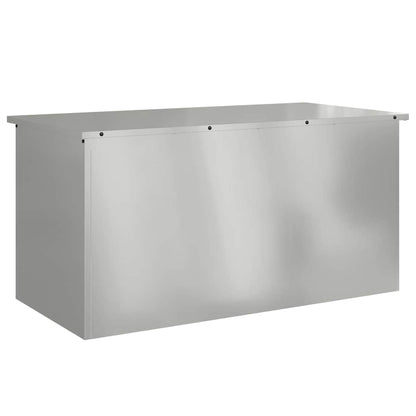 Buitenopslagdoos Zilver 100 x 50.5 x 50 cm Gegalvaniseerd staal