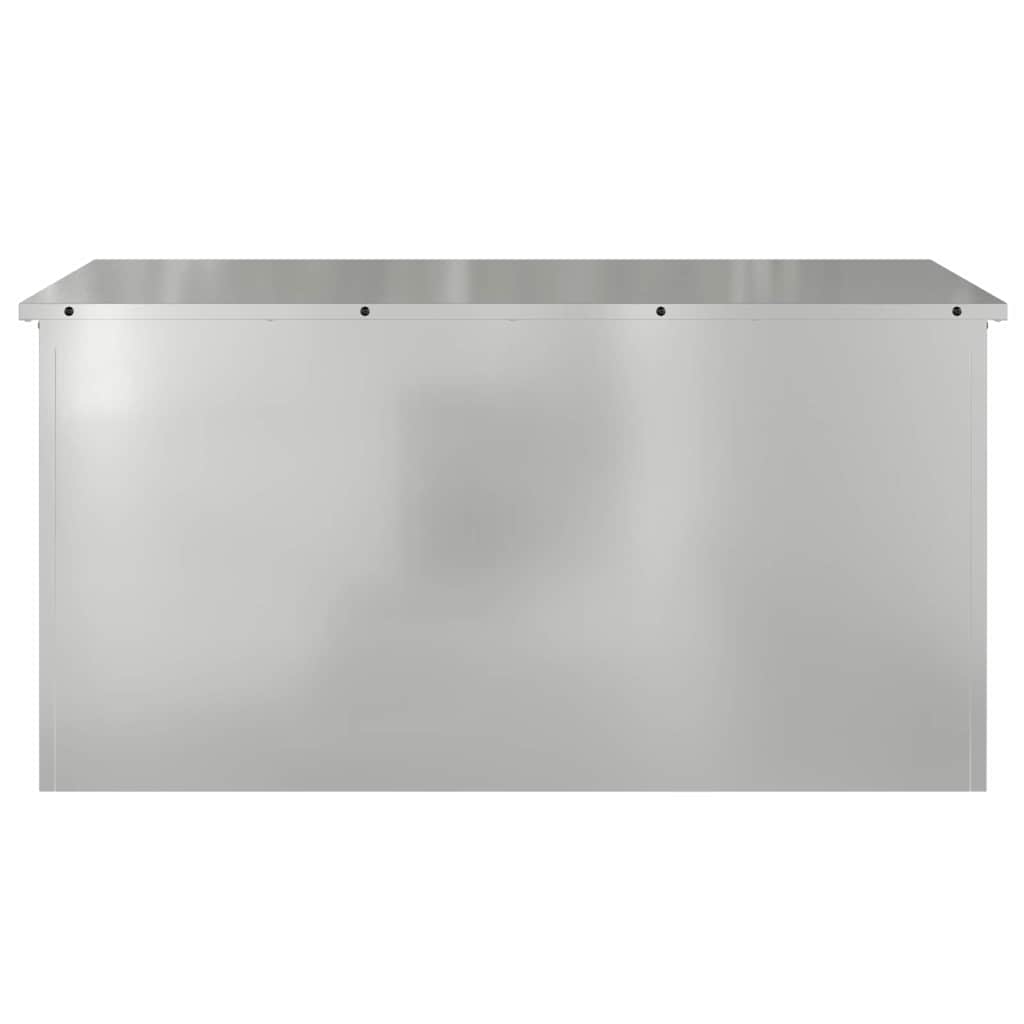 Buitenopslagdoos Zilver 100 x 50.5 x 50 cm Gegalvaniseerd staal