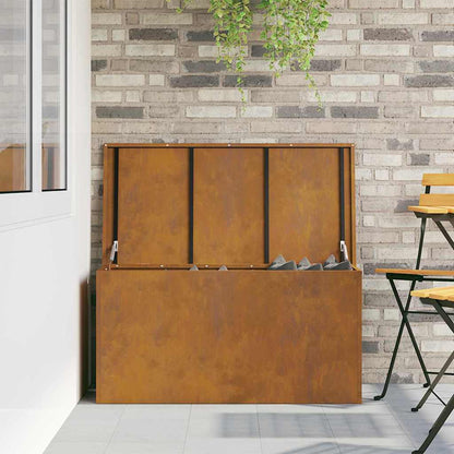 Buitenopslagdoos Bruin 100 x 50.5 x 50 cm Cortenstaal