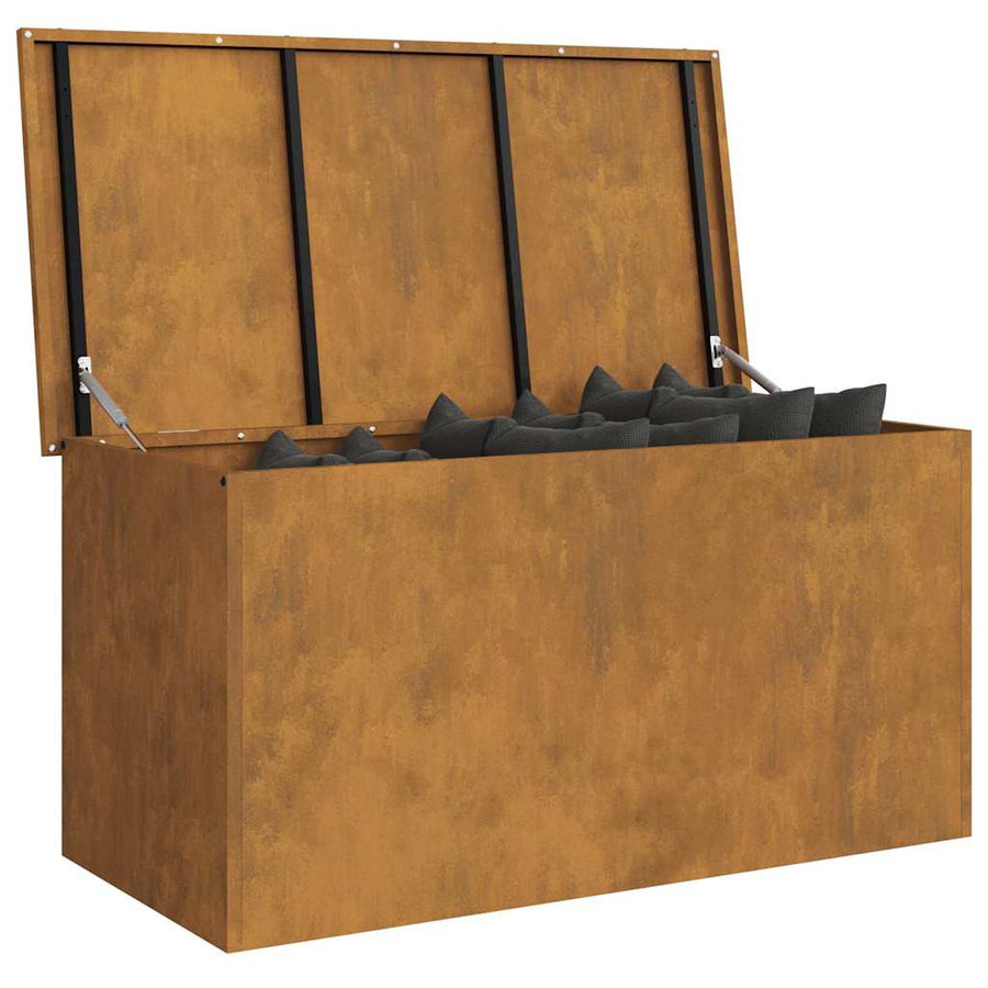 Buitenopslagdoos Bruin 100 x 50.5 x 50 cm Cortenstaal