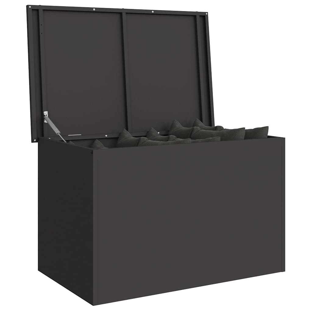 Buitenopslagdoos Zwart 80 x 50.5 x 50 cm Koudgewalst staal