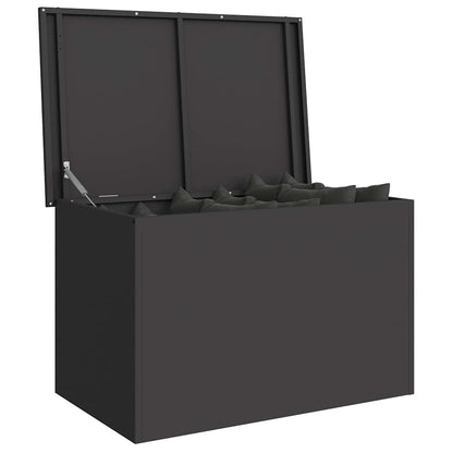 Buitenopslagdoos Zwart 80 x 50.5 x 50 cm Koudgewalst staal