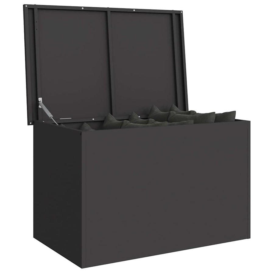Buitenopslagdoos Zwart 80 x 50.5 x 50 cm Koudgewalst staal