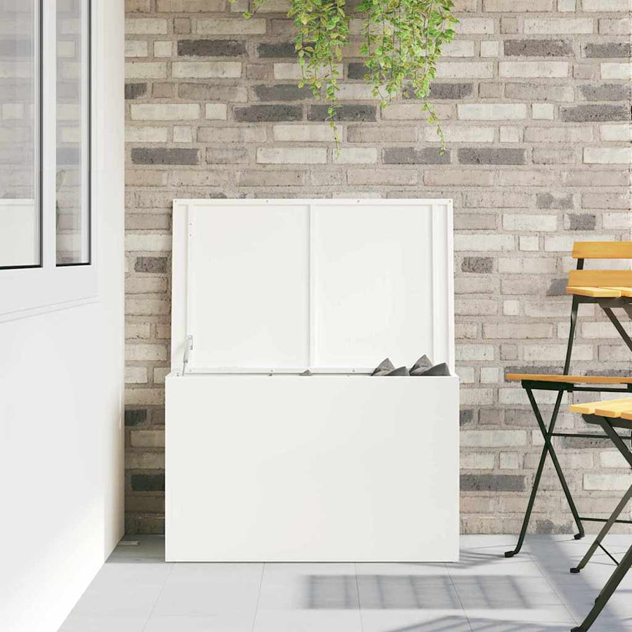 Buitenopslagdoos Wit 80 x 50.5 x 50 cm Koudgewalst staal