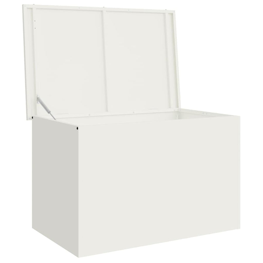 Buitenopslagdoos Wit 80 x 50.5 x 50 cm Koudgewalst staal
