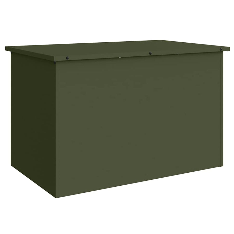 Buitenopslagdoos Olijfgroen 80 x 50.5 x 50 cm Koudgewalst staal