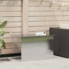 Opbergbox tuin 80x50,5x50 cm staal zilver