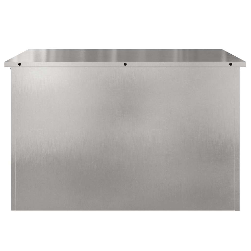 Buitenopslagdoos Zilver 80 x 50.5 x 50 cm Roestvrij staal