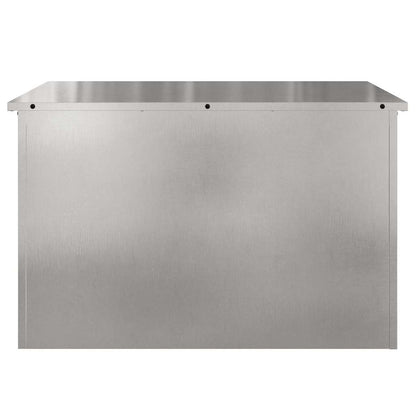Buitenopslagdoos Zilver 80 x 50.5 x 50 cm Roestvrij staal